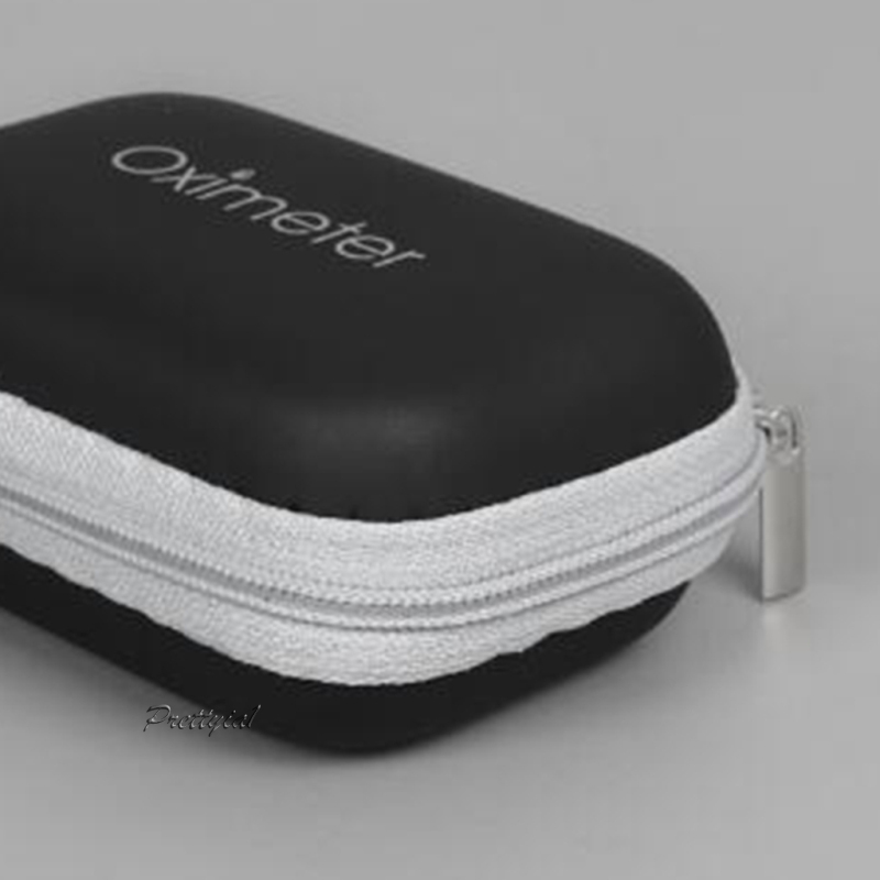 [PRETTYIA1]Travel Fingertip Pulse Oximeters Case Waterproof Blood Oxygen Sensor Bag Storage