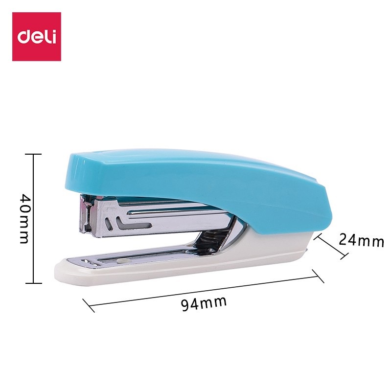 Deli Bộ 15 Tấm Bấm Ghim Bằng Kim Loại Màu Xanh Lam Hồng Dành Cho Văn Phòng Trường Học