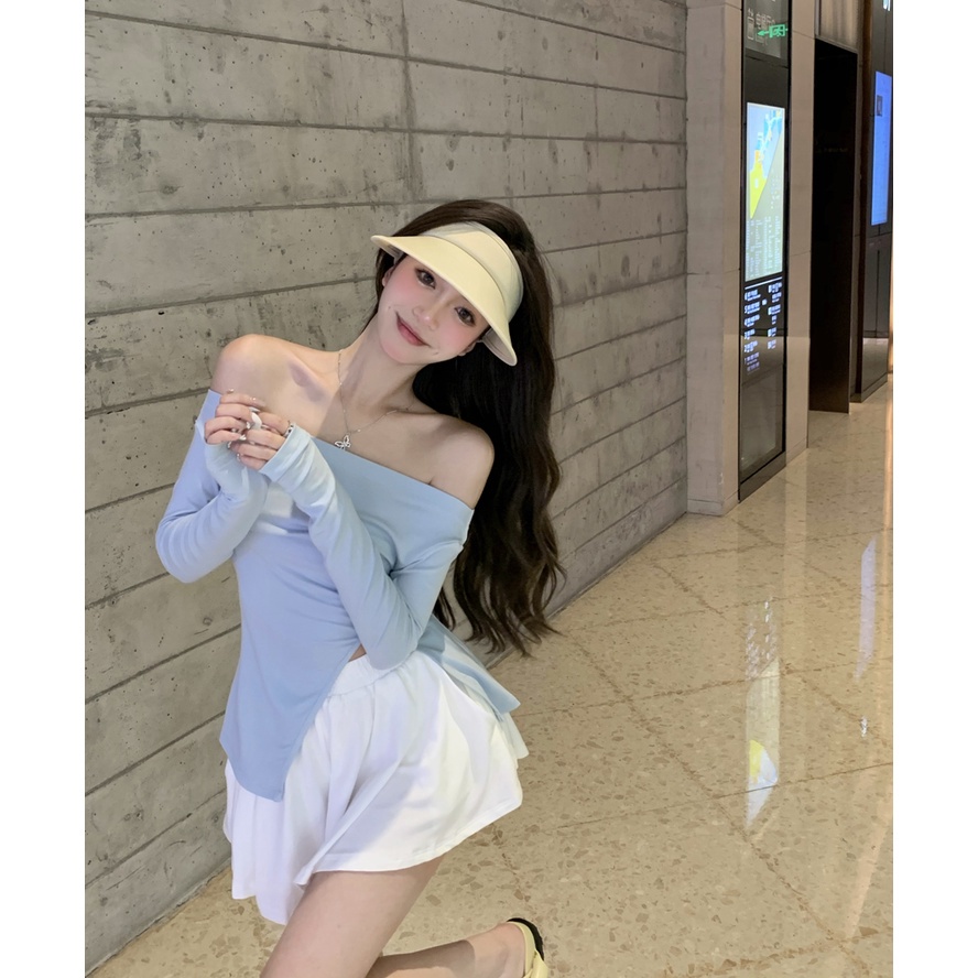 Áo nữ tay dài xẻ tà quyến rũ COZOK