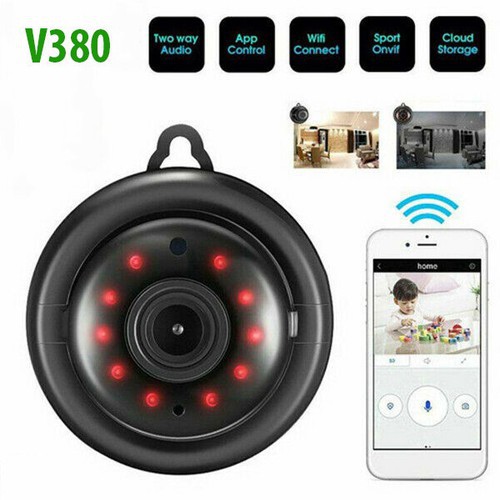 Camera WiFi Giám Sát Không Dây Treo Tường V380 Mini - Full HD 720P - Hỗ Trợ Hồng Ngoại Ban Đêm