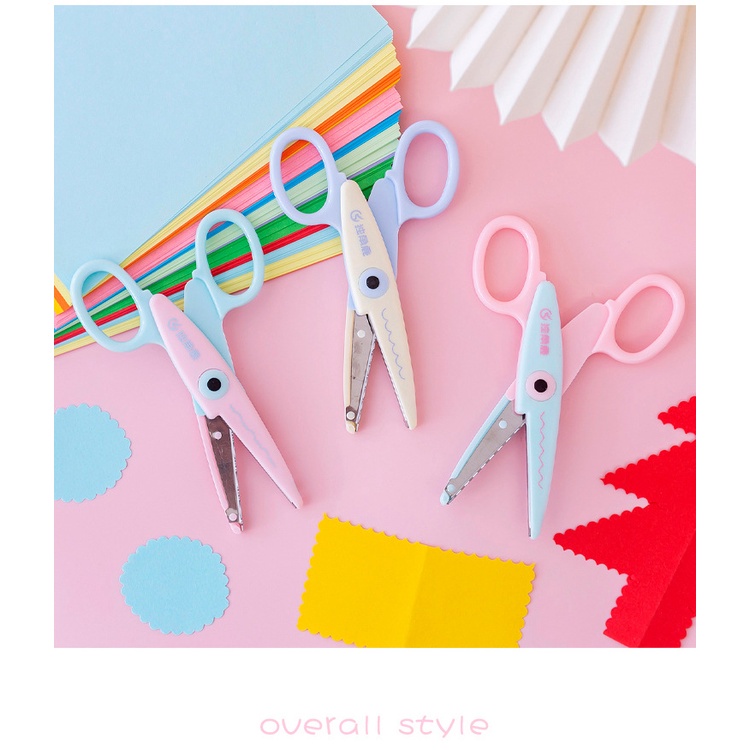 Kéo Cắt Giấy Nghệ Thuật Thủ Công An Toàn Cho Bé