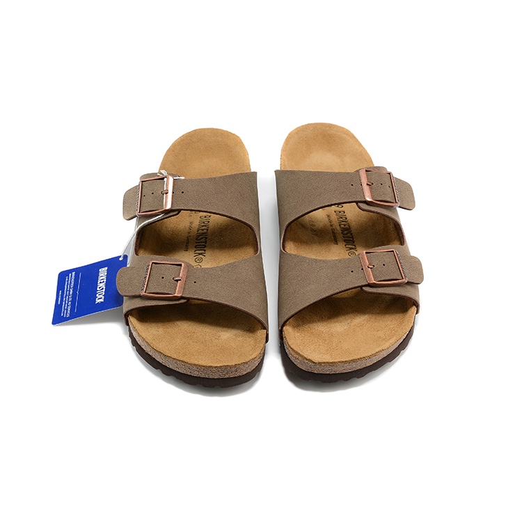 Dép Sandal Birkenstock Arizona Chất Liệu Da Chống Trượt Thời Trang Đi Biển Cho Cặp Đôi