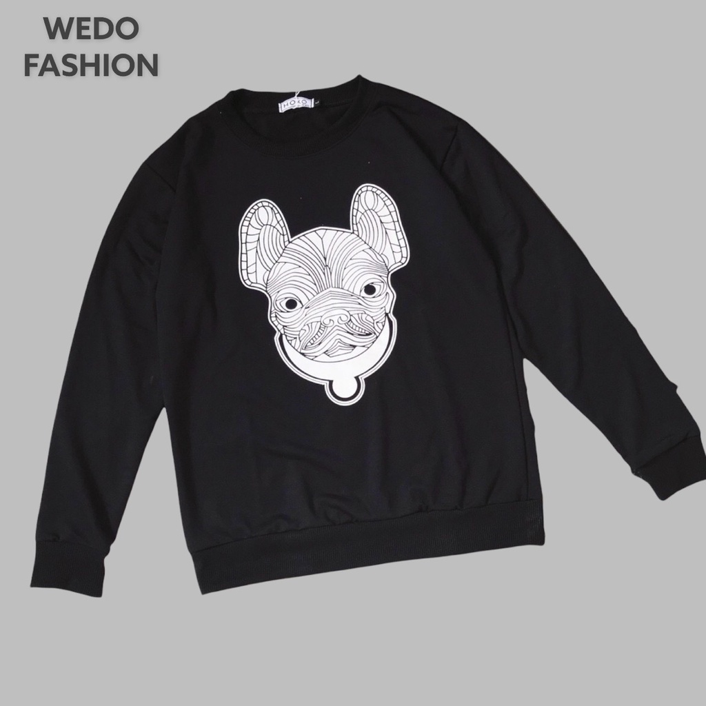 Áo sweater thu đông nam nữ in hình Cún Local, vải nỉ da cá co giãn mềm mại không xù lông, phong cách trẻ trung cá tính
