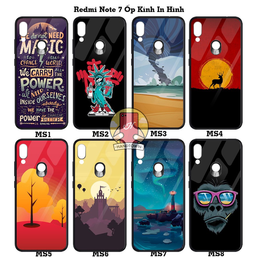 Ốp Lưng Kính Xiaomi Redmi Note 7/ Note 7 Pro Phần A