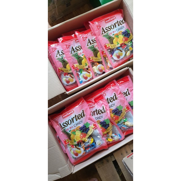 KẸO MELLAND HÀN QUỐC VỊ HOA QUẢ GÓI 250G