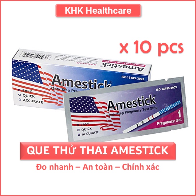 Combo 10 que thử thai AMESTICK chính hãng cho kết quả thai nhanh chóng