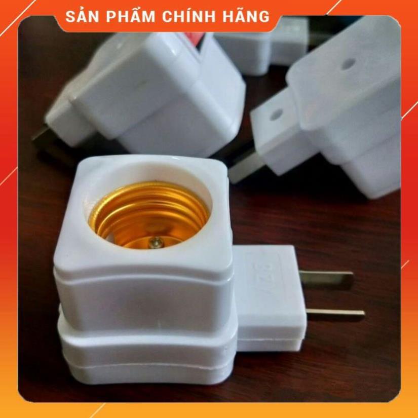 Phích cắm tích hợp đui xoáy E27, có công tắc bật tắt tiện lợi