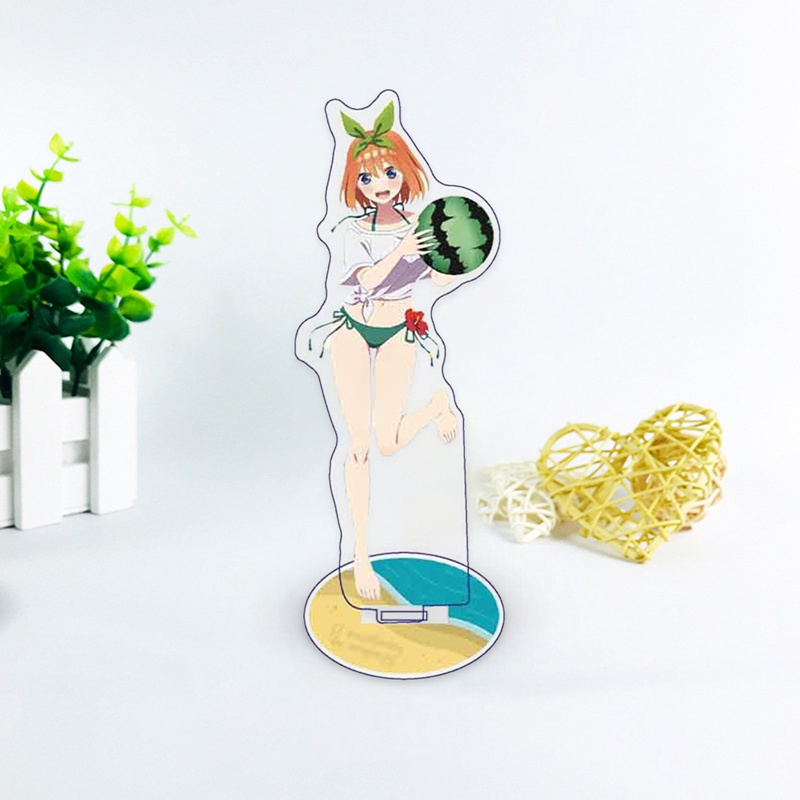 Tmdbyx Đồ trang trí nhân vật Nakano Ichika Nino Miku Yotsuba Itsuki bằng acrylic có giá đỡ để bàn trang trí