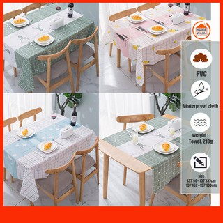 Khăn Trải Bàn Chống Thấm Nước Chống Thấm Dầu Họa Tiết Xinh Xắn