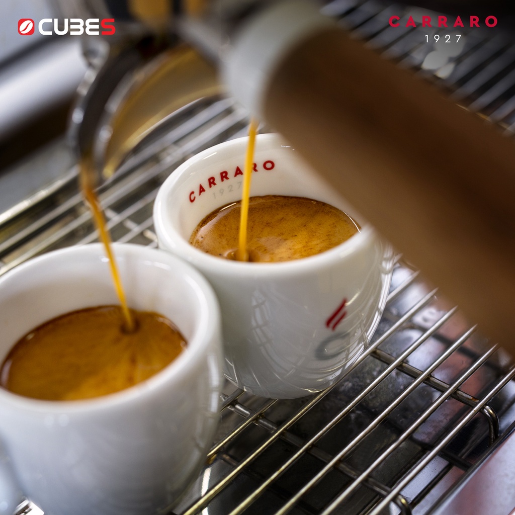 Cà phê hạt Carraro Globo Rosso - Nhập khẩu từ Ý - Vị đậm đà từ quả phỉ và vị sô cô la dịu nhẹ