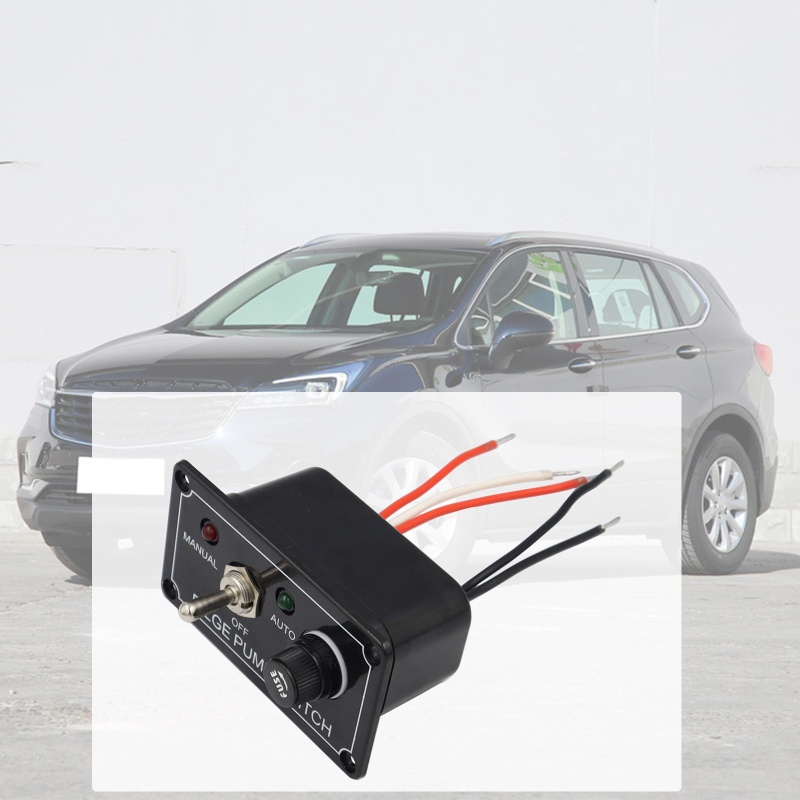 Công Tắc Bơm Hơi Tàu Thuyền Có Đèn LED 3 Chiều DC 12v Kèm Cầu Chì