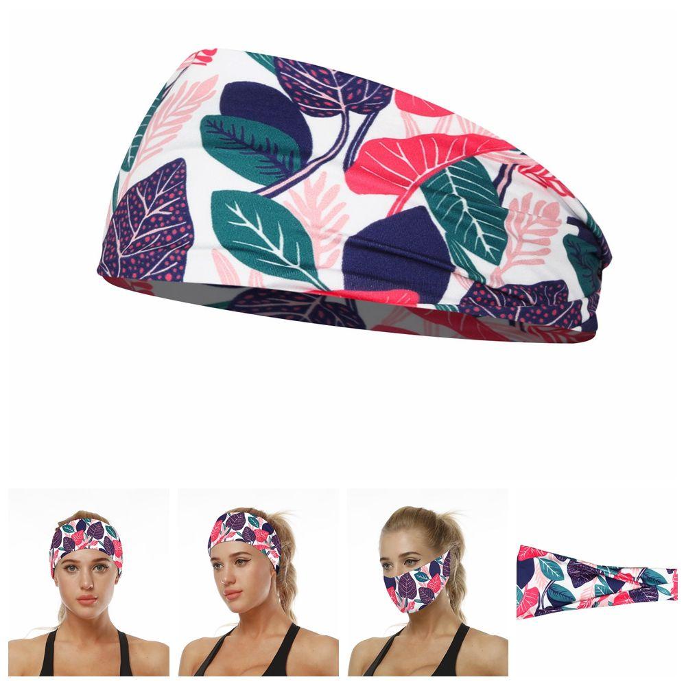 MAG Dây Cột Tóc Co Giãn Chống Trượt Thấm Hút Mồ Hôi In Họa Tiết Thời Trang