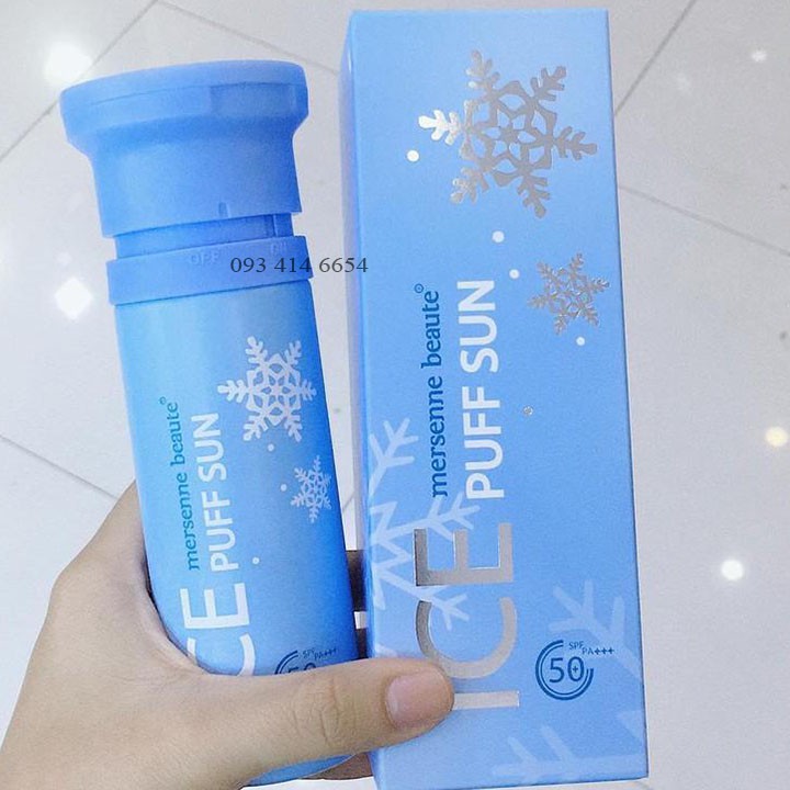 KEM CHỐNG NẮNG ICE  XANH PUFF SUN MERSENNE BEAUTE SPF50+ PA+++