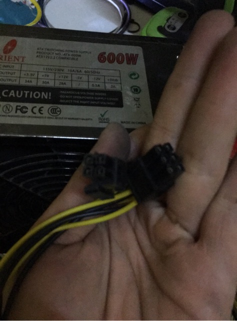 Chính hãng Nguồn máy tính Orient 650w 600w 500w 550w công suất thực có nguồn phụ 6 pin