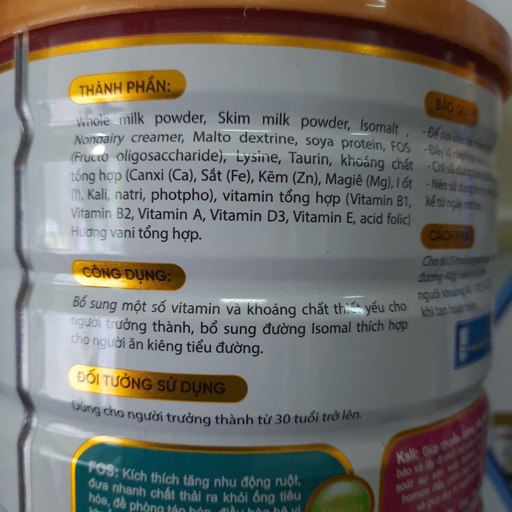 [GIÁ DÙNG THỬ] Sữa tiểu đường Fullmilk Clucerna của Thế giới sữa lon 900g