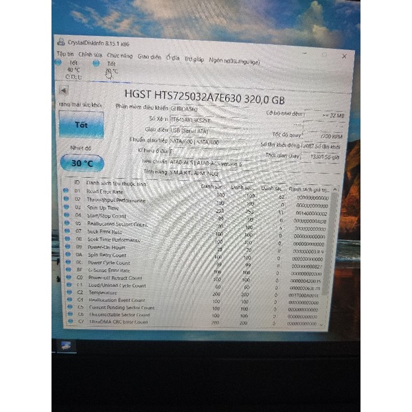 HDD laptop 500gb tốc độ quay 7200rpm laptop 2.5 inch hàng tháo máy sức khỏe 100%