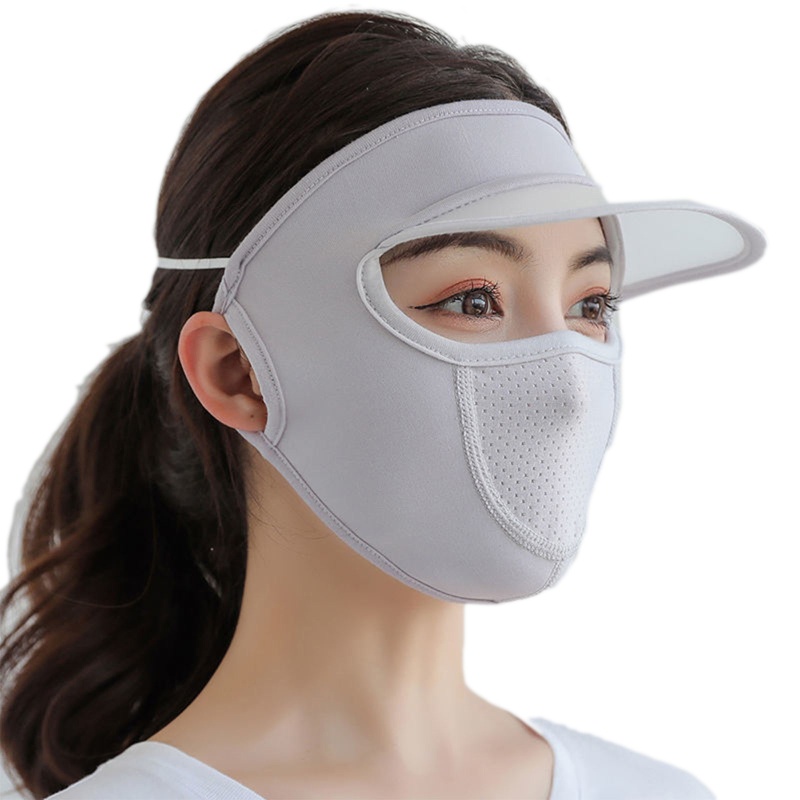 Mũ Chống Nắng Bằng Lụa Lạnh Nhanh Khô Che Phủ Toàn Diện Dùng Khi Đi Xe Đạp / Câu Cá