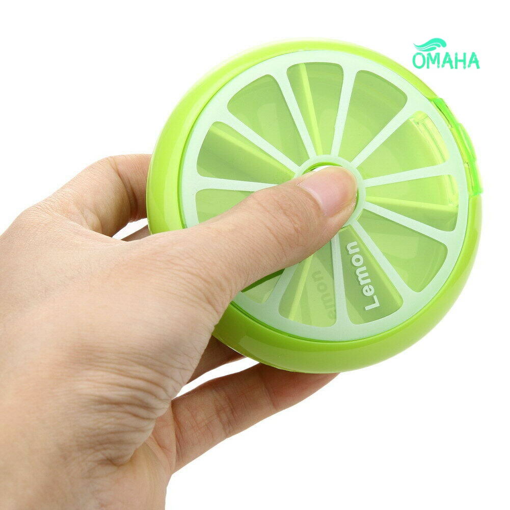 Hộp Đựng Thuốc Mini Có Thể Xoay Được Tiện Dụng