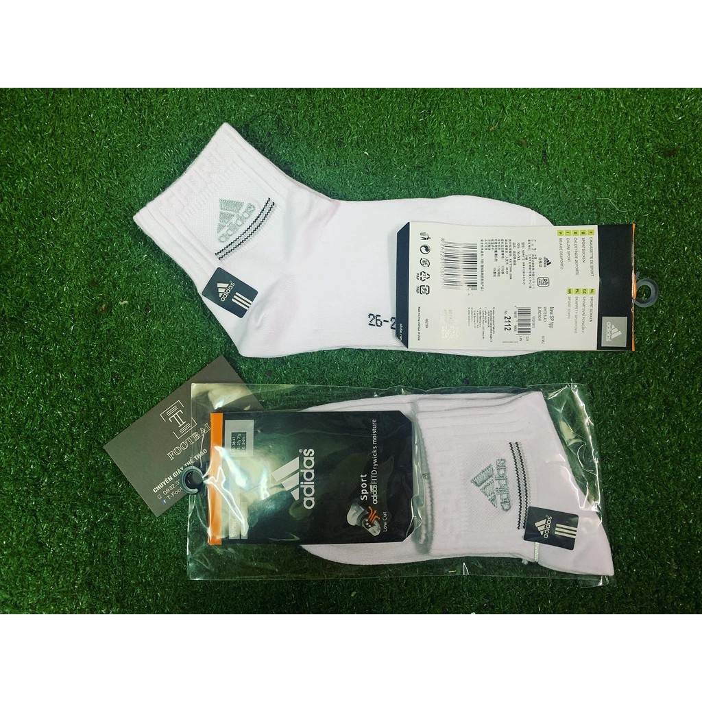 [ KHO SỈ TẤT DỆT KIM ] Vớ Cổ Cao Mẫu A Di Das ( Trắng , Đen , Xám ) - Loại 1 cực chất