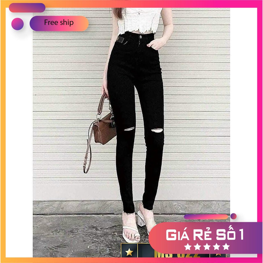 Quần Jeans Nữ Tối Màu Lưng Cao, Quần Bò nữ Cạp Cao Co Giãn tôn dáng chuẩn from