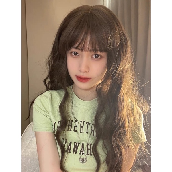 WIG TÓC GIẢ XOĂN SÓNG NƯỚC NÂU HẠT DẺ BRAND ALICEGARDEN