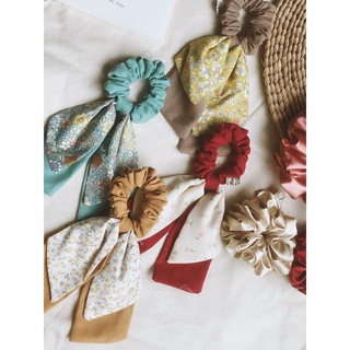 Nơ cột tóc handmade - Buộc tóc vải linen