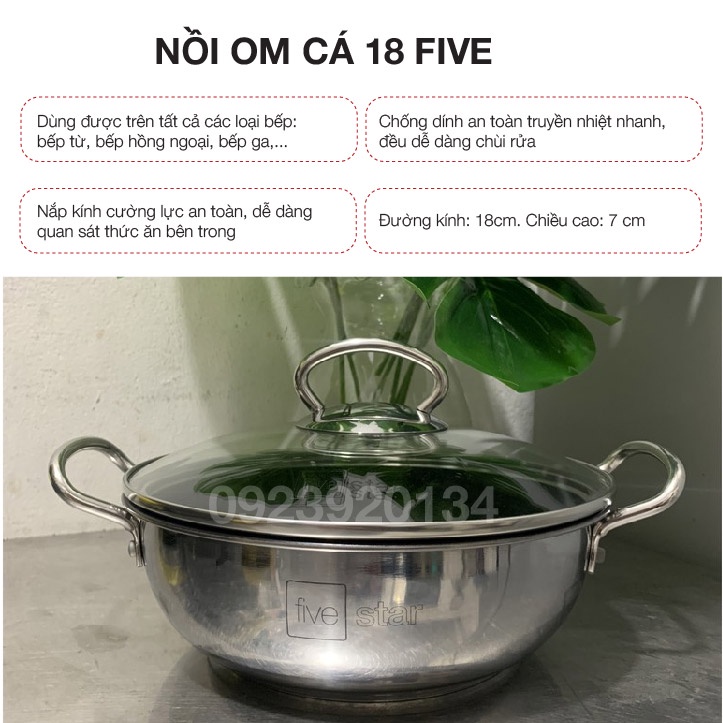 Nồi om cá 18 FIVESTAR