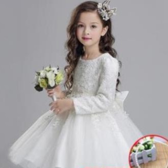 Váy đầm công chúa (3 - 12 tuổi)☑️ đầm trắng dự tiệc cho bé gái 7 8 9 tuổi, size đại 25kg, 30kg, 35kg, 40kg