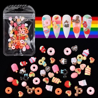 Charm hoạt hình bánh donut bánh kem | phụ kiện trang trí móng