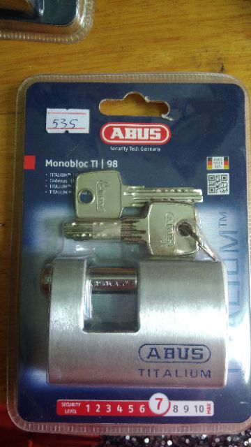 Khoá cửa ABUS MonoblocTI 98 ngang bấm