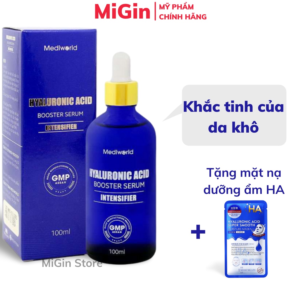 Serum HA Cấp Ẩm Căng Bóng Da HYALURONIC ACID Booster 100ml Mediworld