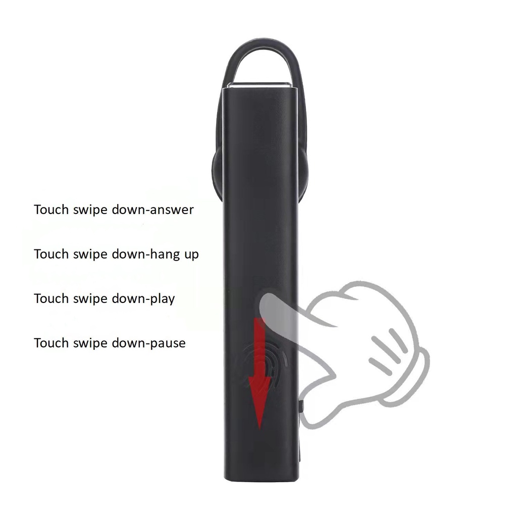 Tai Nghe Nhét Tai Bluetooth T1 Có Móc Vành Tai Kiểu Dáng Thể Thao Thời Trang