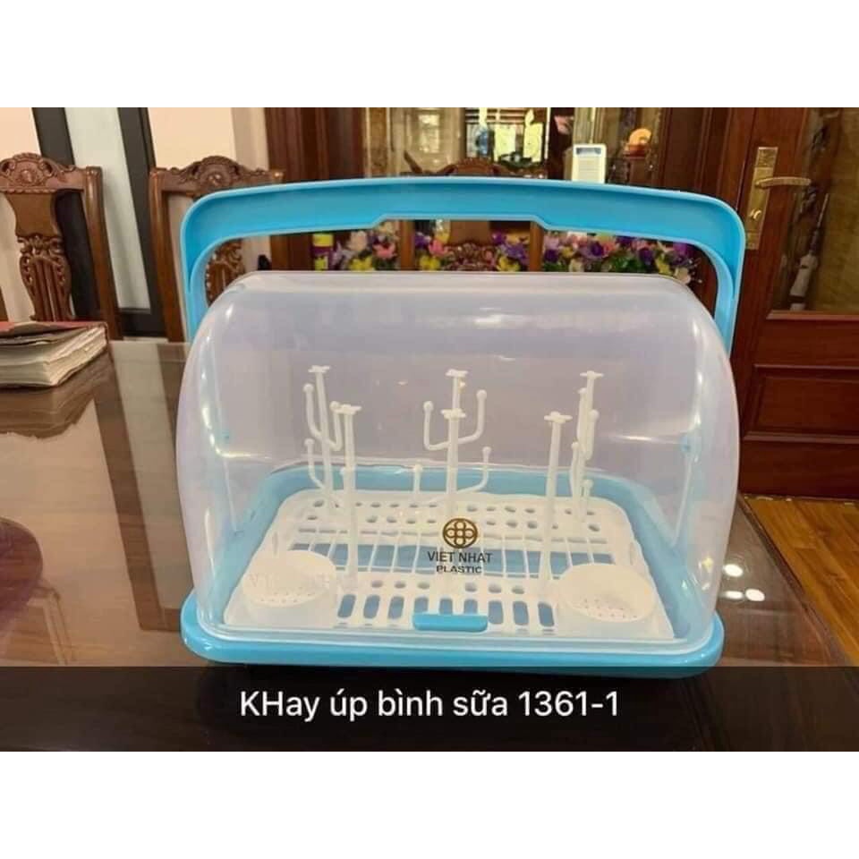 Úp bình sữa Việt Nhật có nắp an toàn KT 34*24*29 Cm