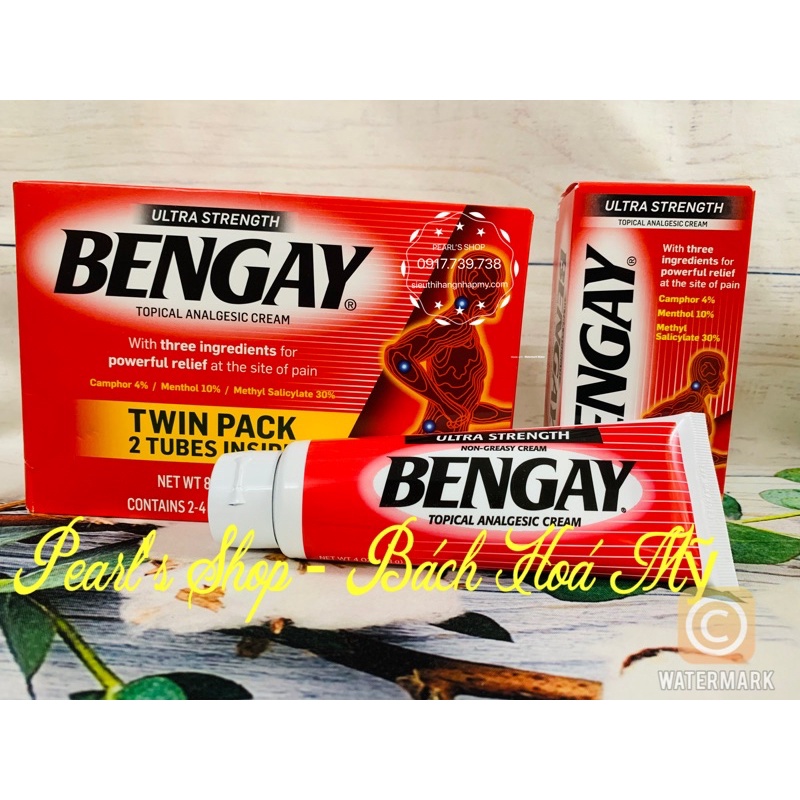 Kem nóng giảm đau BENGAY ULTRA STRENGTH 113g (hàng mỹ đủ bill)