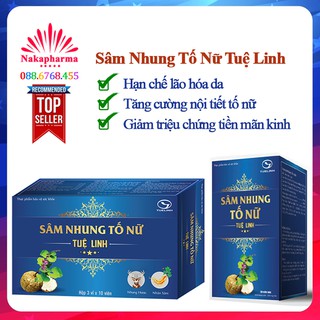 Sâm Nhung Tố Nữ Tuệ Linh – Tăng cường nội tiết tố nữ, giảm tiền mãn kinh, ngừa lão hóa da, mất ngủ, làm da sáng đẹp