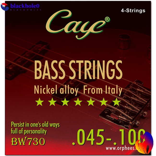 Set 4/5/6 dây đàn guitar bass BH CAYE BW