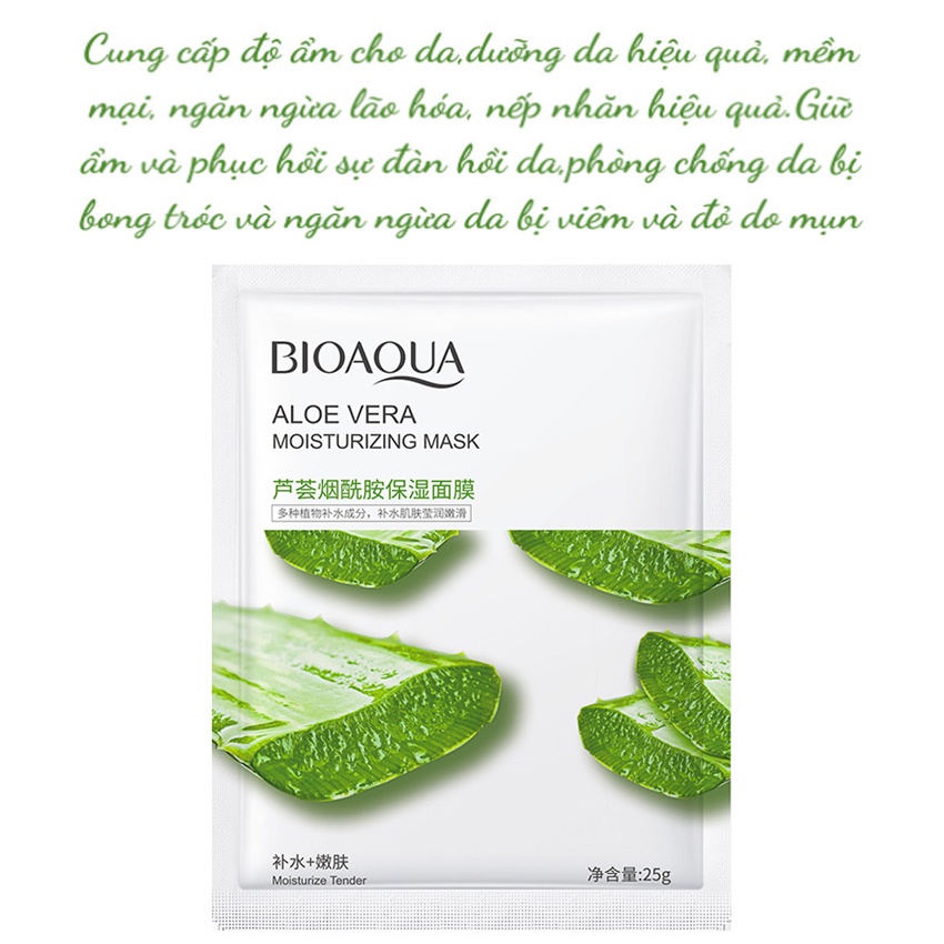 Mặt nạ giấy dưỡng cấp ẩm trắng da BIOAQUA  trái cây hoa quả da dầu ECOTITT MN03 | WebRaoVat - webraovat.net.vn