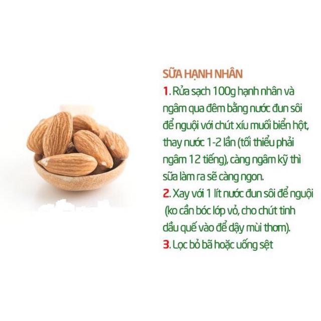 Hạnh Nhân Rang Bơ Vỏ Mỏng (túi 500gr Hàng NK) RẤT TỐT CHO THAI PHỤ