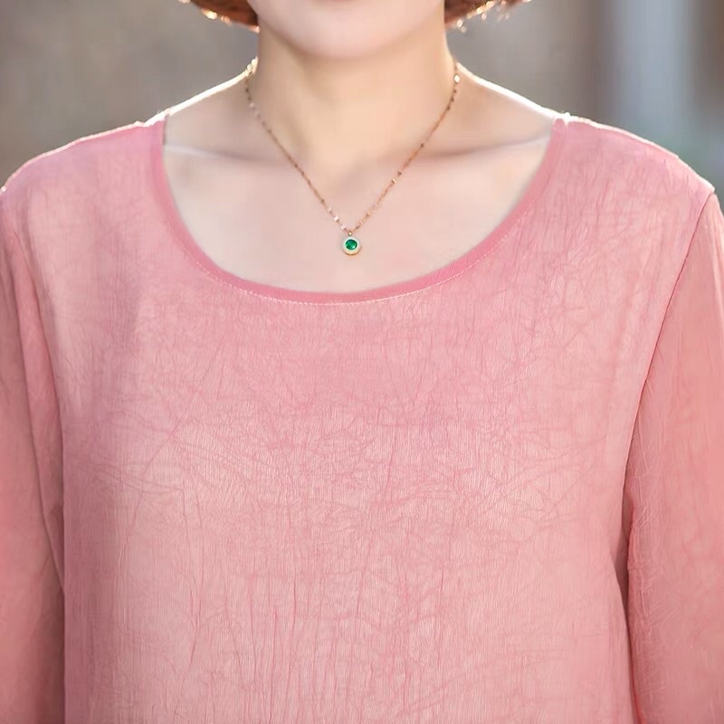 Đầm voan trung niên nữ cao cấp, màu sắc thanh lịch, trẻ trung NV0769