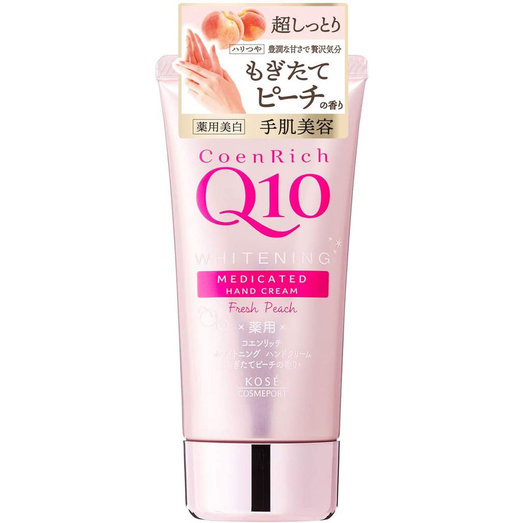 (Mẫu mới) Kem dưỡng da tay Kose Coenrich Q10 Whitening Hand Cream - 80g