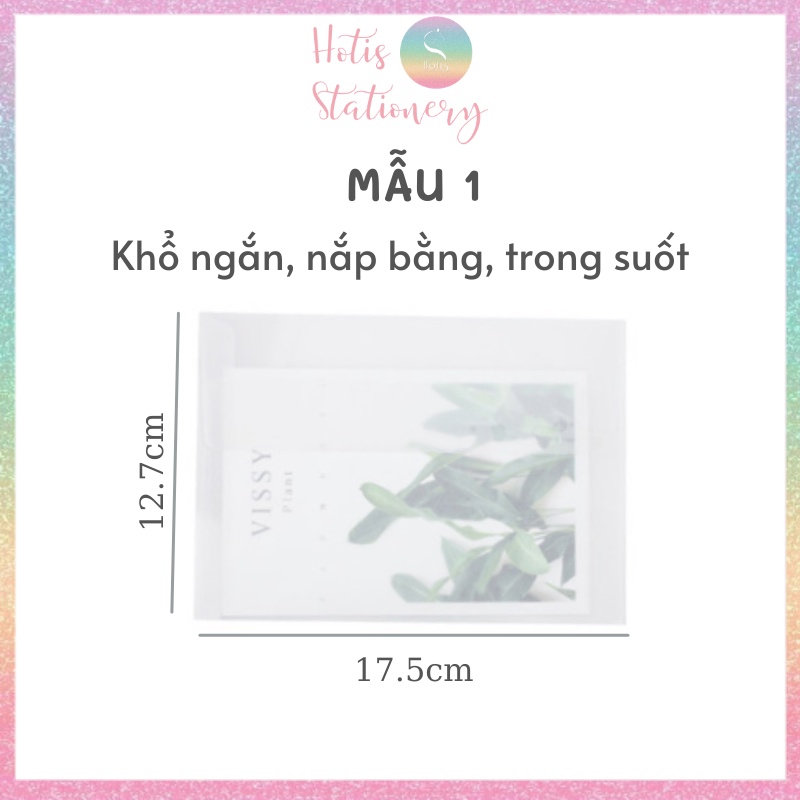 [HOTIS] Set 5 Bìa thư giấy can trong suốt đựng thư, thiệp cưới, card, voucher