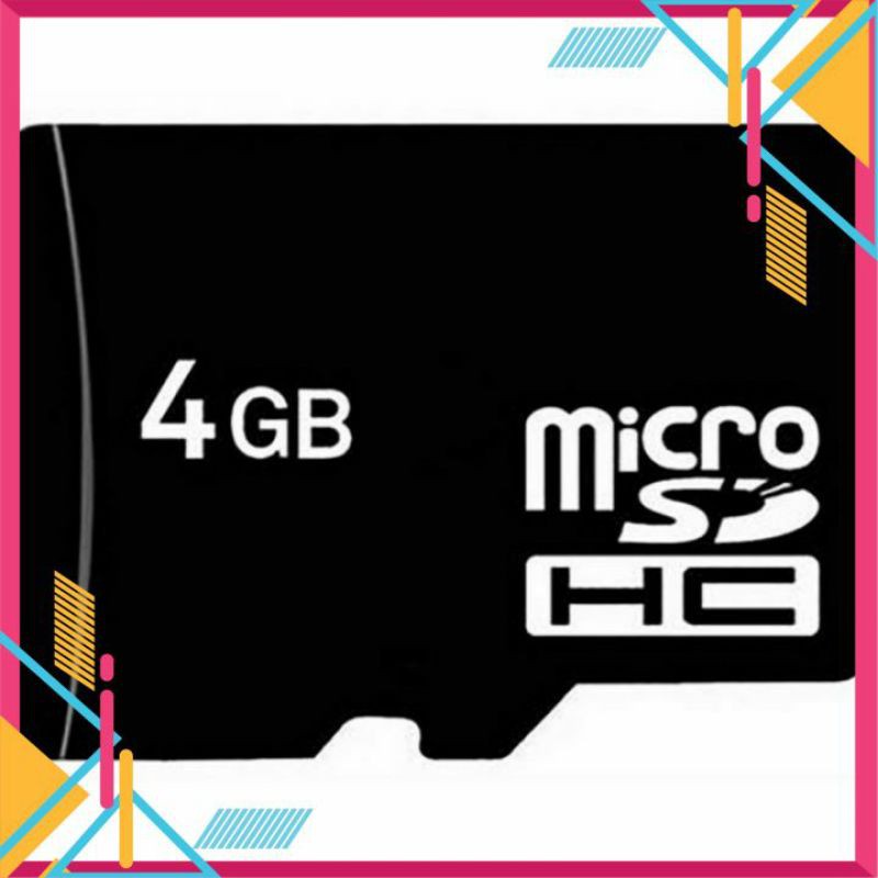 THẺ NHỚ ⚡MIỄN PHÍ GIAO HÀNG⚡THẺ NHỚ MICRO SD 4GB CAO CẤP GẮN ĐIỆN THOẠI MÁY NGHE NHẠC CHUYÊN DỤNG