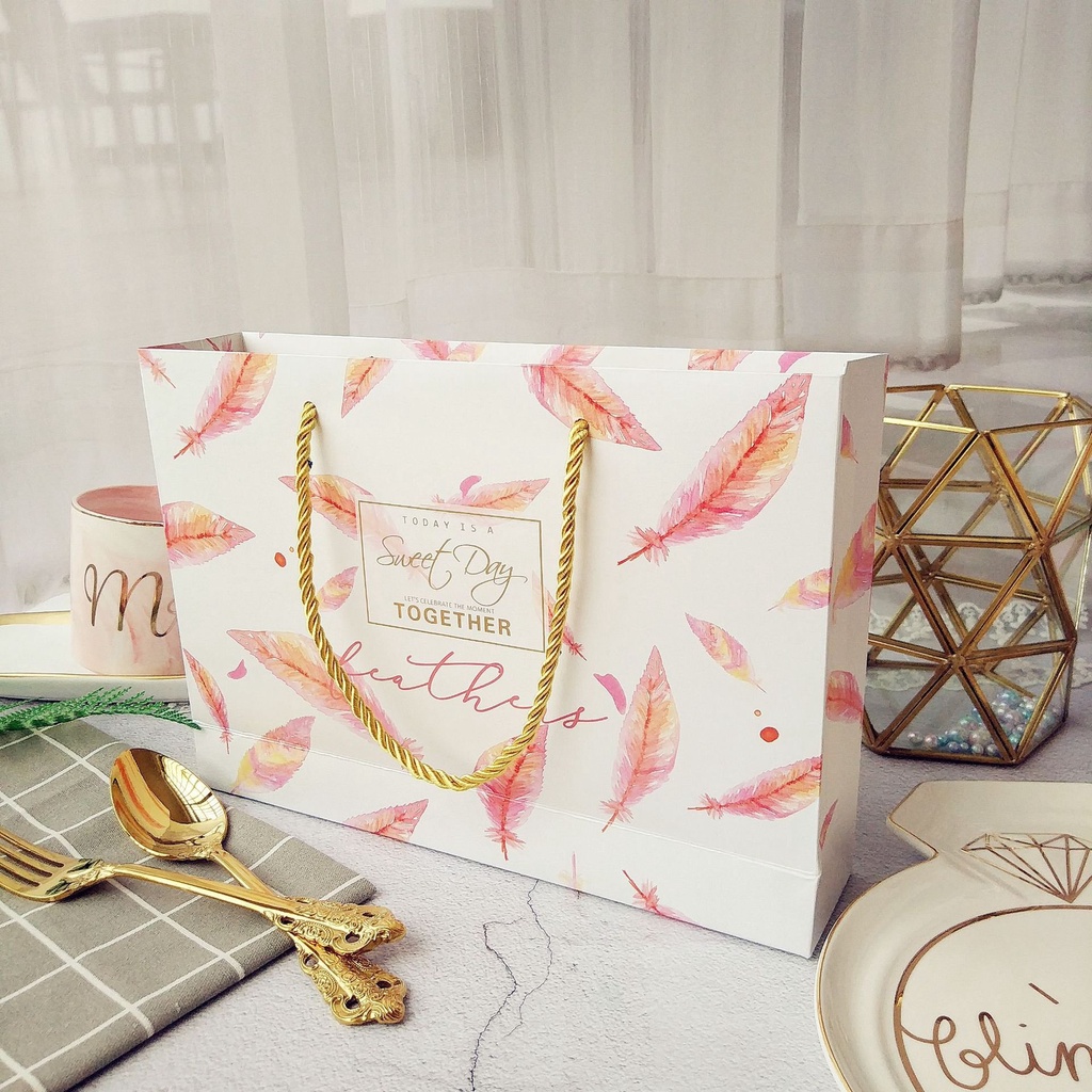 XÉ LẺ Túi giấy +Hộp quà Làm quà tặng hoạ tiết cẩm thạch, phong cách châu Âu Q676 | BigBuy360 - bigbuy360.vn