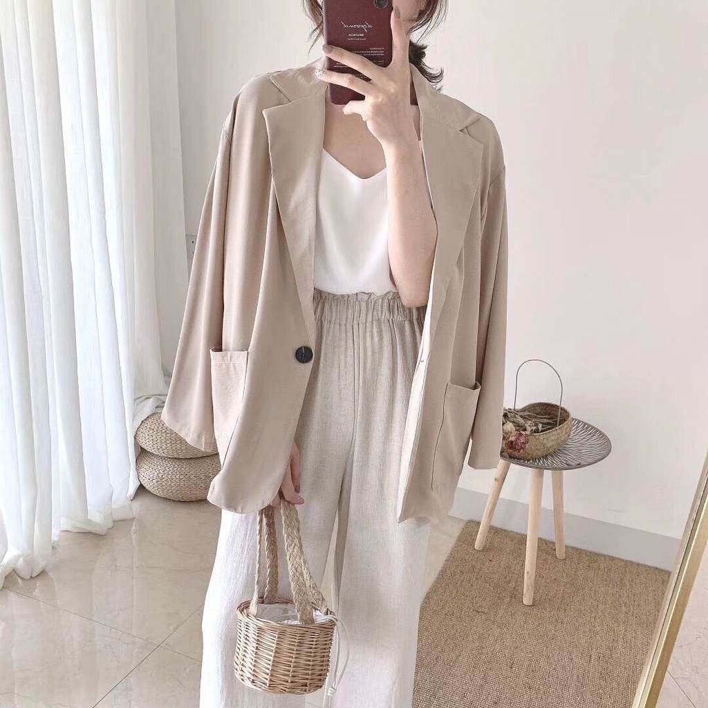 Áo blazer vest mỏng dài tay | BigBuy360 - bigbuy360.vn