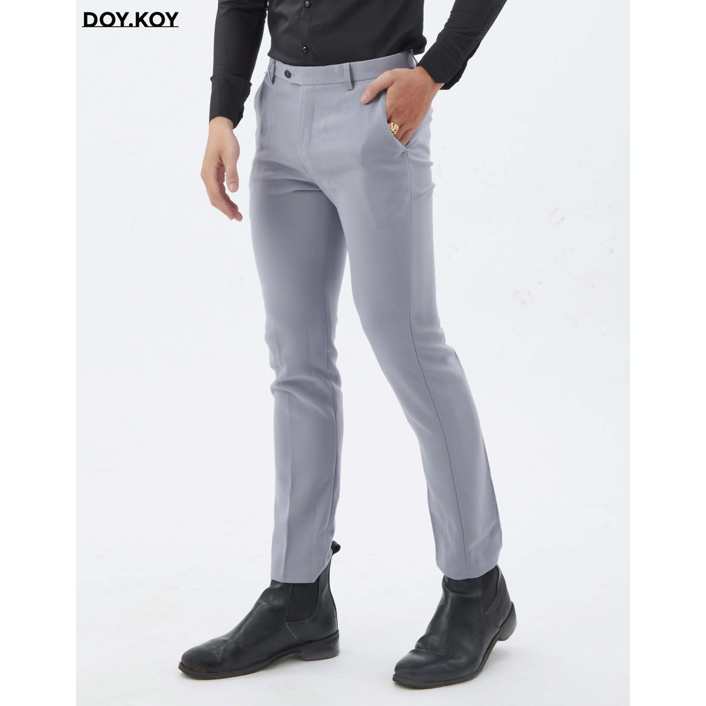 Quần tây nam công sở lịch lãm quần tây nam Hàn Quốc ống ôm đen, xám, xám đậm- DOY.KOY | BigBuy360 - bigbuy360.vn