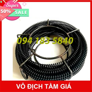 Dây thông cống lò xo dài 6m phi 16-Chỉ có dây không có phụ kiện💰FREESHIP💰 - Chỉ gồm 2 đoạn dây 3m