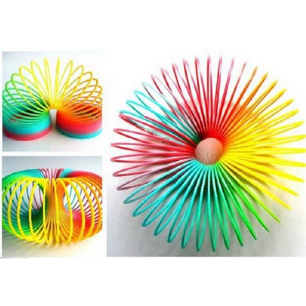 Đồ Chơi Lò Xo Cầu Vồng Ma Thuật - Lò Xo Loại Lớn Nhất (Đường Kính 7cm) - LICLAC