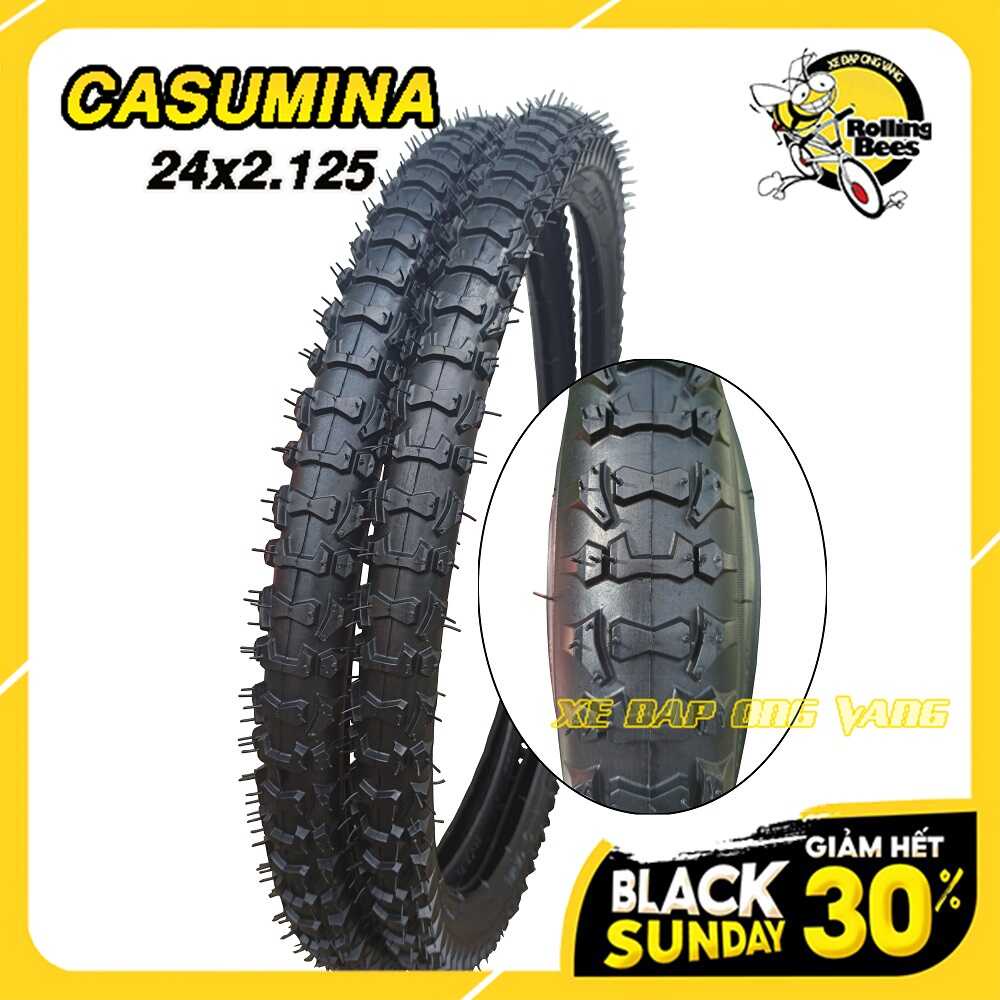 Săm, Ruột. Vỏ Lốp xe đạp 24x1.95 Chính hãng Casumina