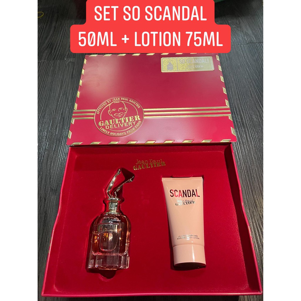 Set nước hoa nữ Jean Paultier So Scandal EDP 50ml + lotion | Thế Giới Skin Care