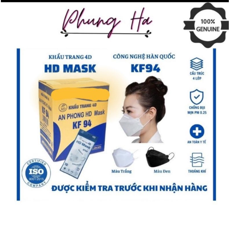10 cái Khẩu Trang KF 94 Kháng Khuẩn Thương hiệu An Phong